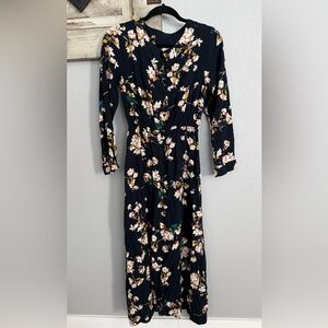 Floral Navy Dress